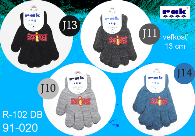91-020* R102 DB detské rukavice 13 cm