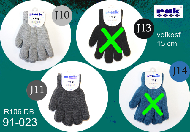 91-023*  R106 DB detské rukavice 15 cm