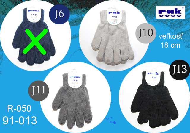 91-013* R050 detské rukavice 18 cm