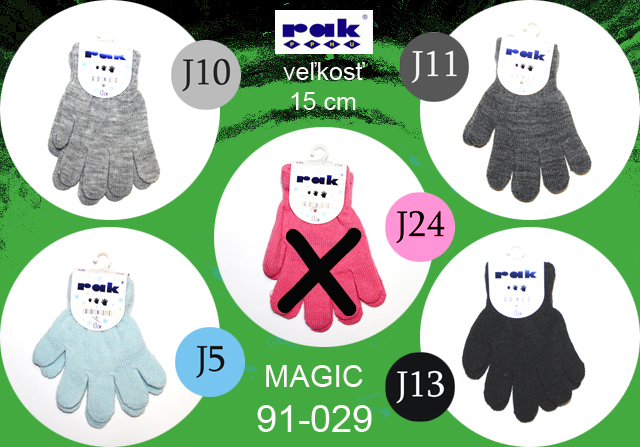 91-029* Magic detské rukavice 15 cm