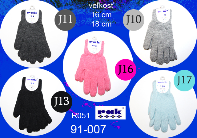 91-007* R051 detské rukavice 16 cm