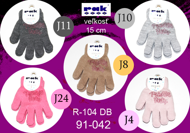 91-042* R104 detské rukavice 15 cm