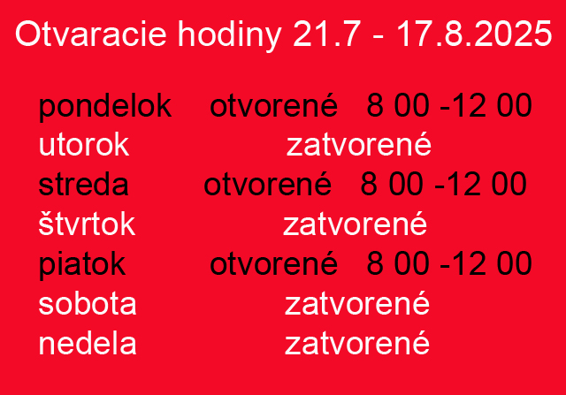 0000 Otvarácie hodiny 21.7.2025-17.8.2025