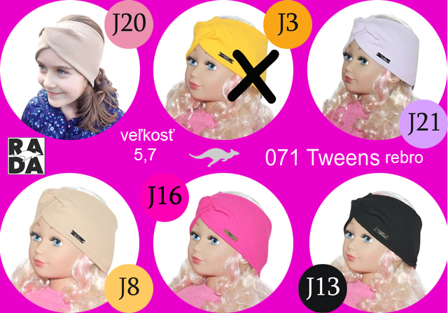 071 Tweens rebro 7 veľkosť