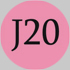 J20 stredno ružová