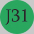 J31 stredno zelená
