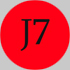 J7 červená